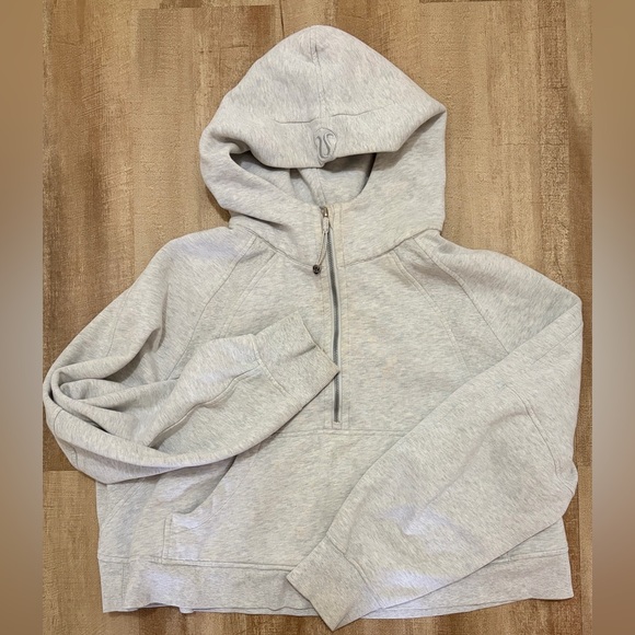 lululemon athletica Sweaters - lululemon athletica Light Gray Hoodie Sweater